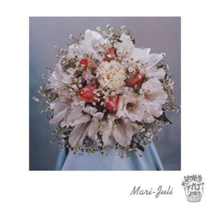 Ref.FMJ0061.Ramo de Novia Bouquet en tonos rojos y blancos