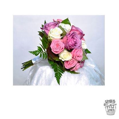  Ref.FMJ0110.Ramo de Novia Bouquet en tonos rosas y rosados .